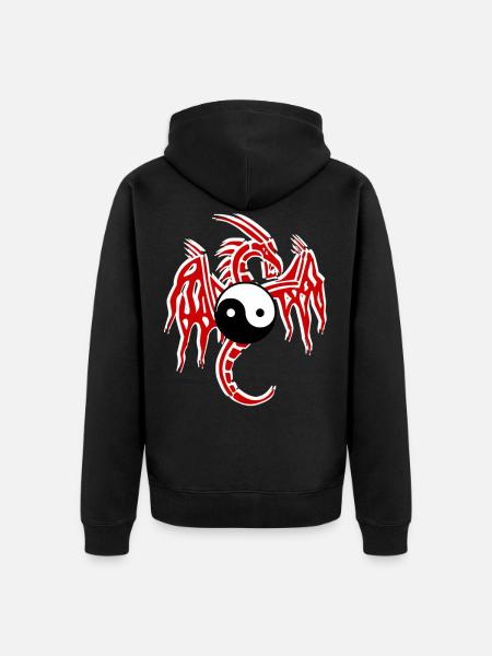 dragon chinois - Veste à capuche bio Premium Unisexe - noir