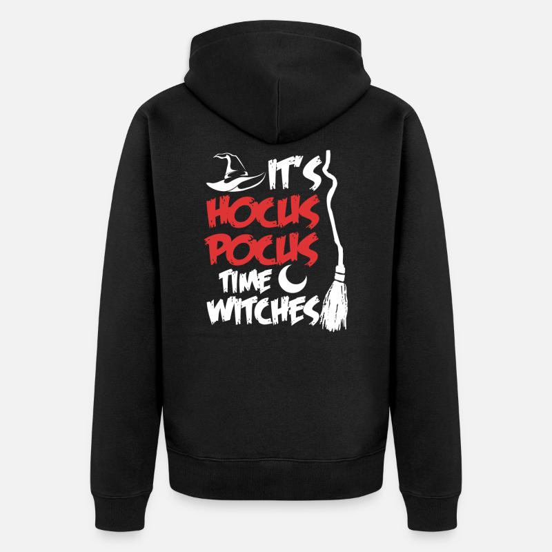 Hocus Pocus - Unisex Premium Bio Zip Hoodie - Schwarz