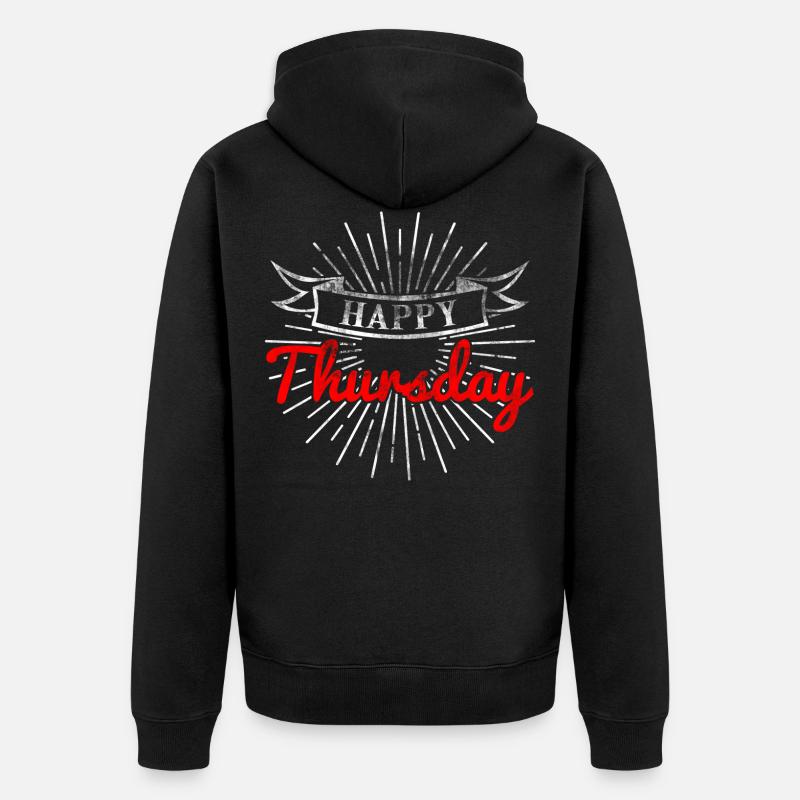 jeudi - Veste à capuche bio Premium Unisexe - noir