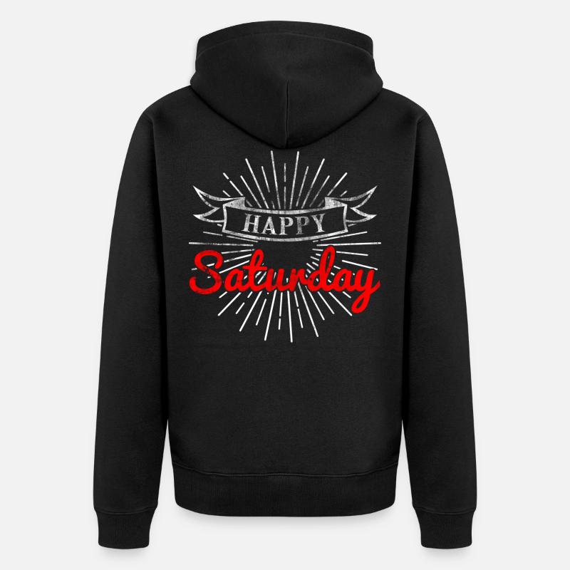 samedi - Veste à capuche bio Premium Unisexe - noir