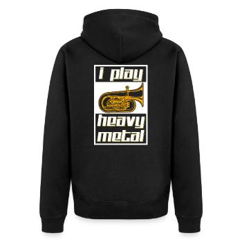 Heavy Metal - Veste à capuche bio Premium Unisexe - noir - Dos - Nico (187cm)