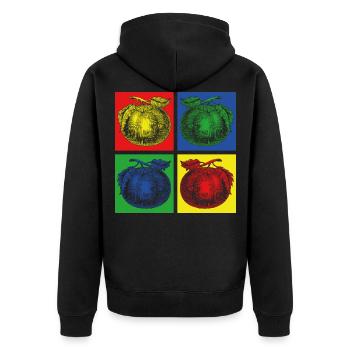 Tomates Jardinage - Veste à capuche bio Premium Unisexe - noir - Dos - Nico (187cm)