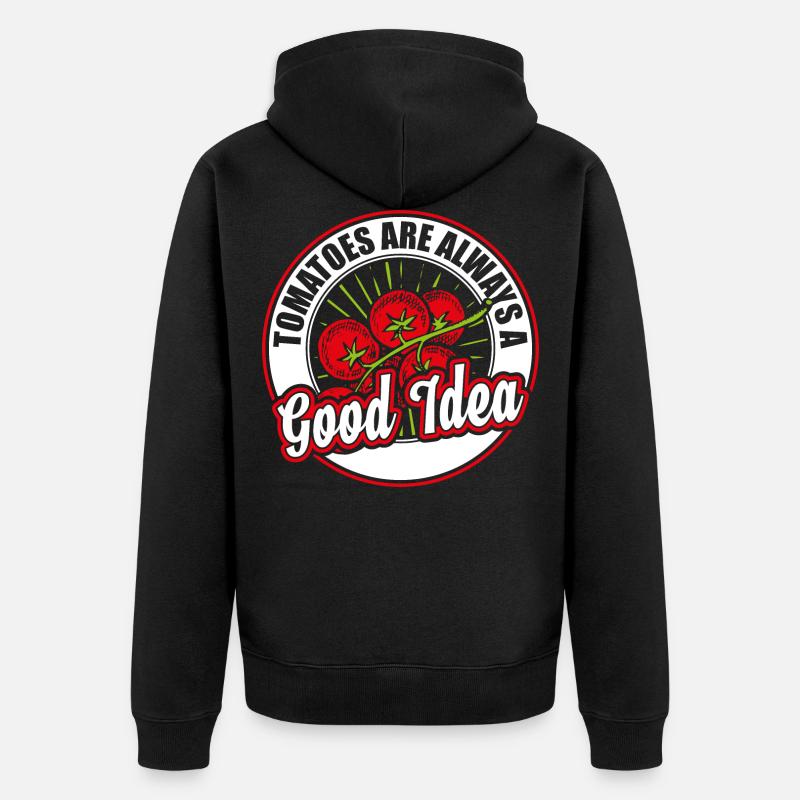 Tomates - Veste à capuche bio Premium Unisexe - noir