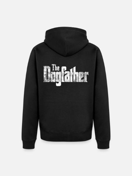Hunde Vater - Unisex Premium Bio Zip Hoodie - Schwarz