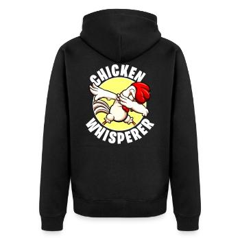 Poulet Poulet Poulet Poulet Poulet Poulet Poulet - Veste à capuche bio Premium Unisexe - noir - Dos - Nico (187cm)