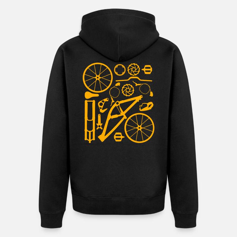 vélo - Veste à capuche bio Premium Unisexe - noir