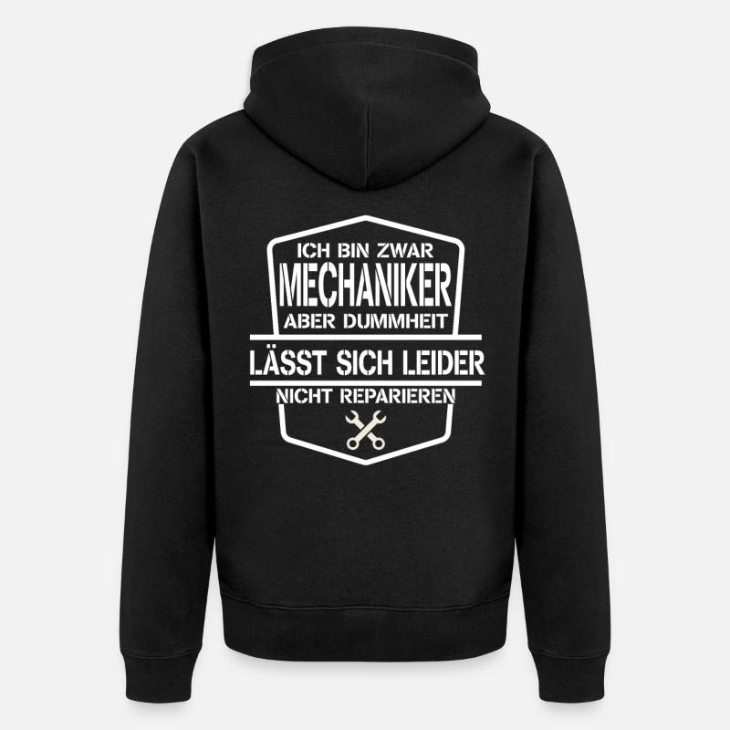 mécanicien - Veste à capuche bio Premium Unisexe - noir