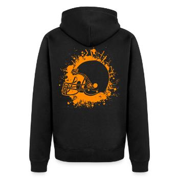 football - Veste à capuche bio Premium Unisexe - noir - Dos - Nico (187cm)