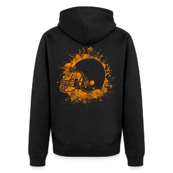 football - Veste à capuche bio Premium Unisexe - noir - Dos - Nico (187cm)