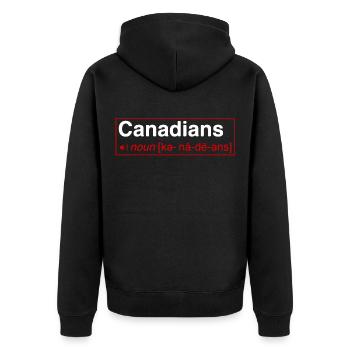 Canada - Veste à capuche bio Premium Unisexe - noir - Dos - Nico (187cm)