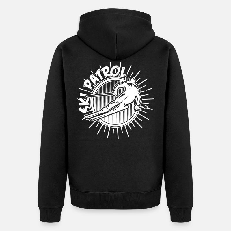 Ski - Veste à capuche bio Premium Unisexe - noir