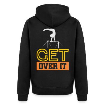 Gymnastics Gymnastics - Unisex Premium Organic Zip Hoodie - black - Back - Nico (187cm)