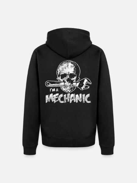 Mechaniker - Unisex Premium Bio Zip Hoodie - Schwarz