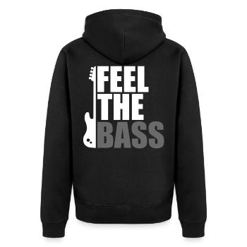 Bass - Veste à capuche bio Premium Unisexe - noir - Dos - Nico (187cm)