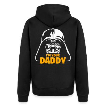 Father's Day Best Dad Father's Day Gift Parents May - Unisex Premium Organic Zip Hoodie - black - Back - Nico (187cm)