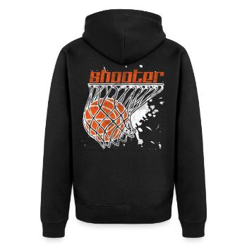 Basket-ball panier lancer basket-ball Amérique Sport - Veste à capuche bio Premium Unisexe - noir - Dos - Nico (187cm)