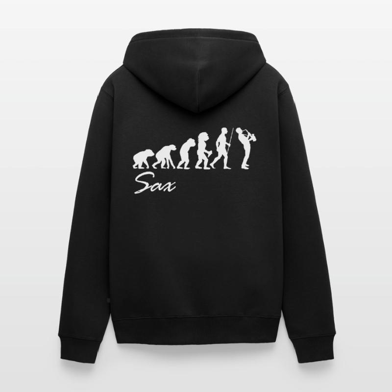 Saxophone Evolution Evolution Musicien Veste à capuche bio Premium Unisexe