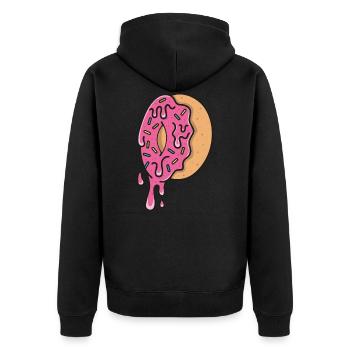 beignet - Veste à capuche bio Premium Unisexe - noir - Dos - Nico (187cm)