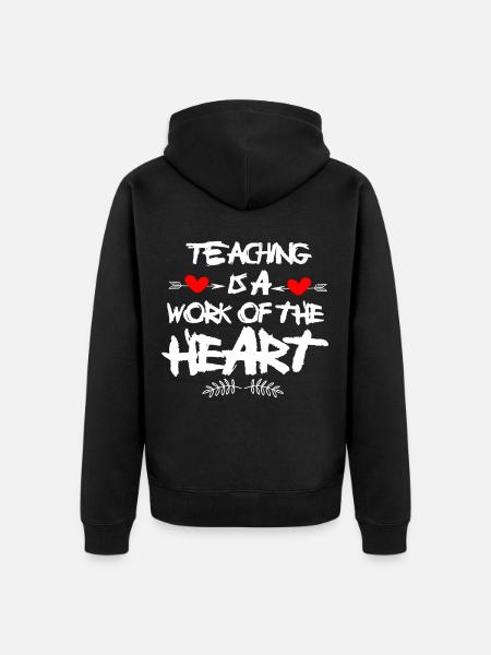 Enseignant Enseignant Enseignant - Veste à capuche bio Premium Unisexe - noir