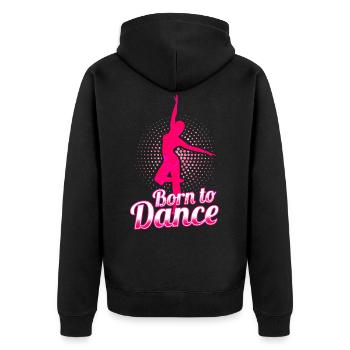 danse - Veste à capuche bio Premium Unisexe - noir - Dos - Nico (187cm)