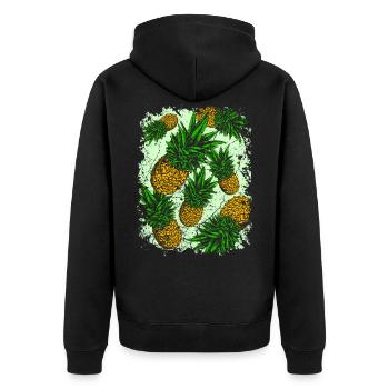 ananas - Veste à capuche bio Premium Unisexe - noir - Dos - Nico (187cm)