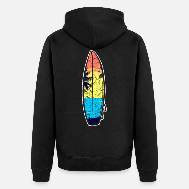 Surfers surfers surfers - Veste à capuche bio Premium Unisexe - noir