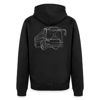 Busfahrer Bus - Veste à capuche bio Premium Unisexe - noir - Dos - Nico (187cm)