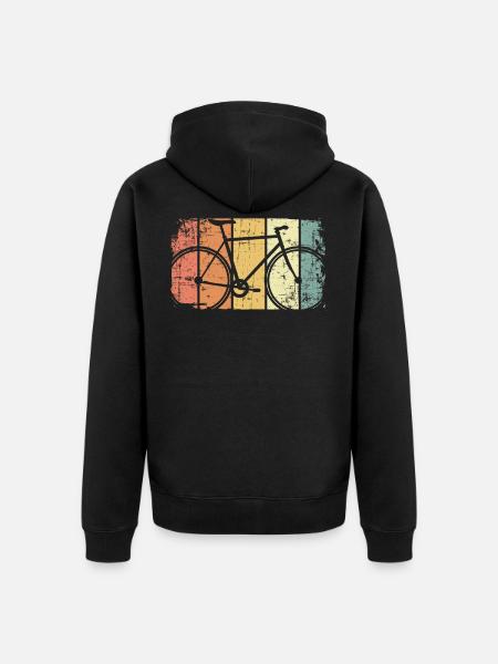 Bicycle - Unisex Premium Organic Zip Hoodie - black