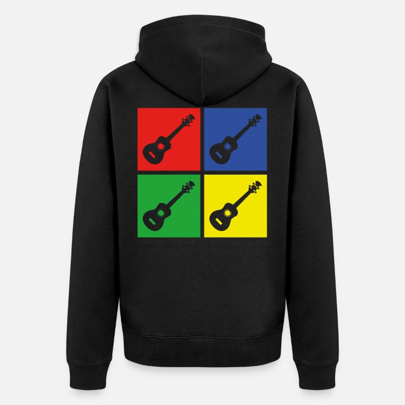 Ukulele - Veste à capuche bio Premium Unisexe - noir