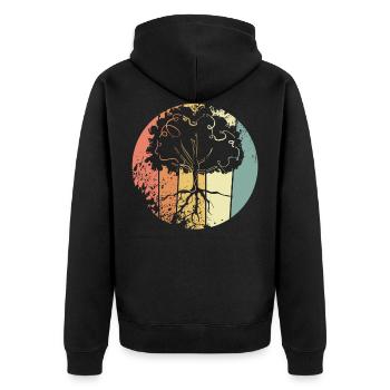 Protection de l’environnement Nature - Veste à capuche bio Premium Unisexe - noir - Dos - Nico (187cm)