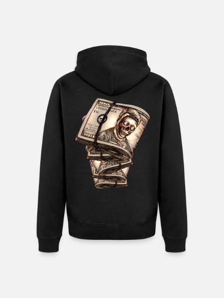 Dollars - Veste à capuche bio Premium Unisexe - noir