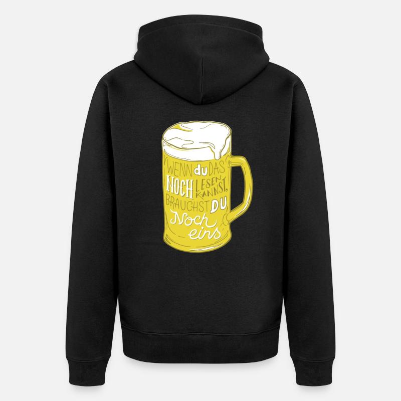 Bière boire de l'alcool - Veste à capuche bio Premium Unisexe - noir