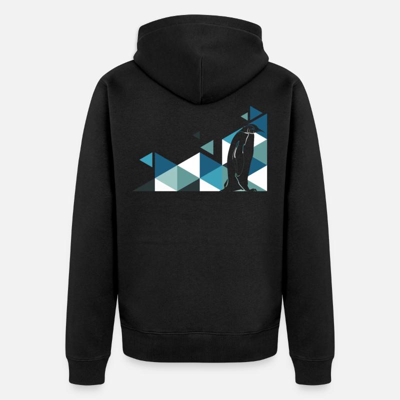 Pingouin - Veste à capuche bio Premium Unisexe - noir
