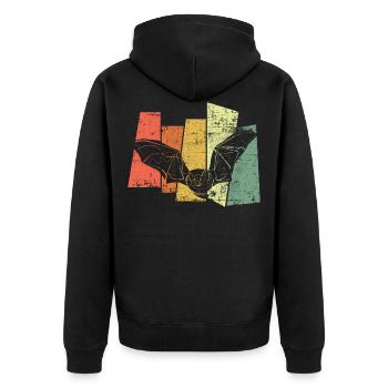 Chauve-souris - Veste à capuche bio Premium Unisexe - noir - Dos - Nico (187cm)