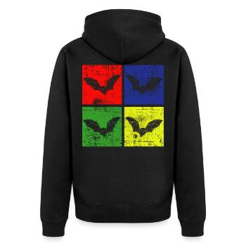 Chauves-souris - Veste à capuche bio Premium Unisexe - noir - Dos - Nico (187cm)