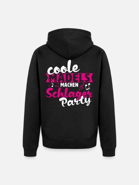 Schlagerparty Schlager - Unisex Premium Organic Zip Hoodie - black