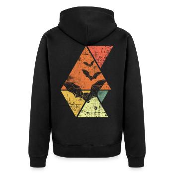 Chauves-souris - Veste à capuche bio Premium Unisexe - noir - Dos - Nico (187cm)