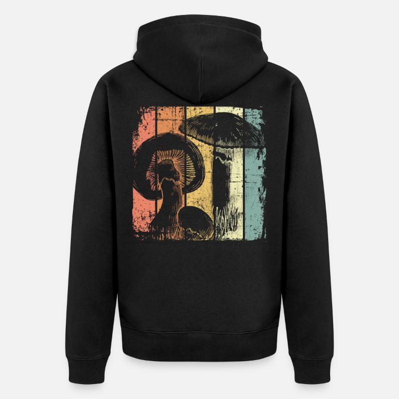 Champignon - Veste à capuche bio Premium Unisexe - noir