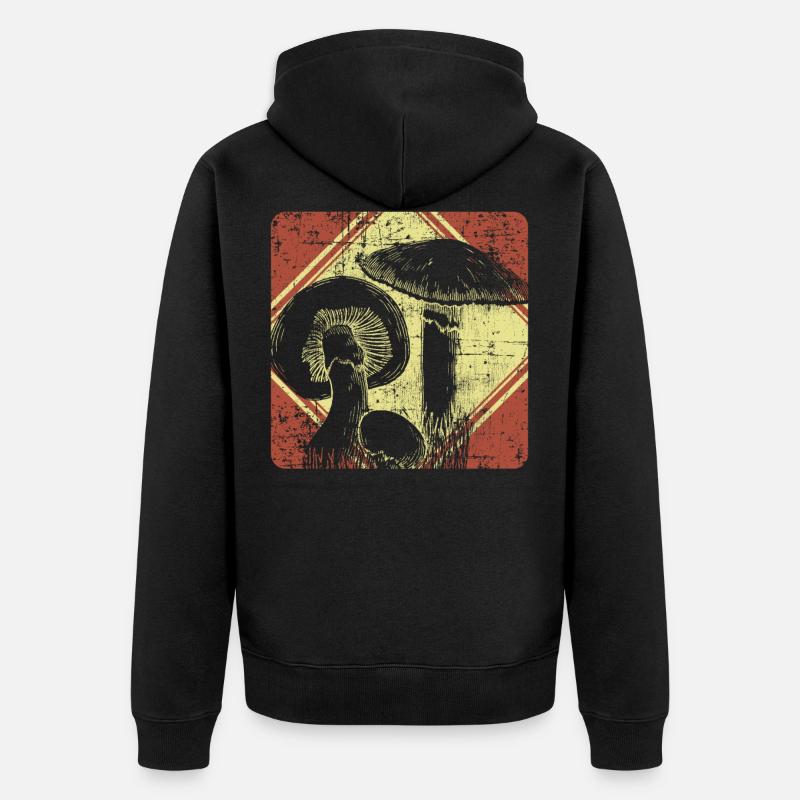 Champignon - Veste à capuche bio Premium Unisexe - noir