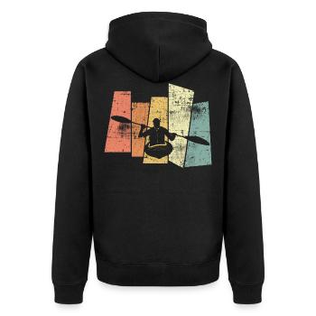 Kajak - Veste à capuche bio Premium Unisexe - noir - Dos - Nico (187cm)