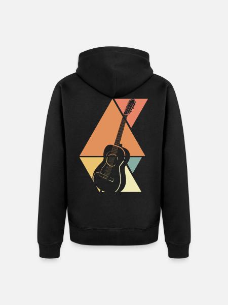 GItarre - Veste à capuche bio Premium Unisexe - noir