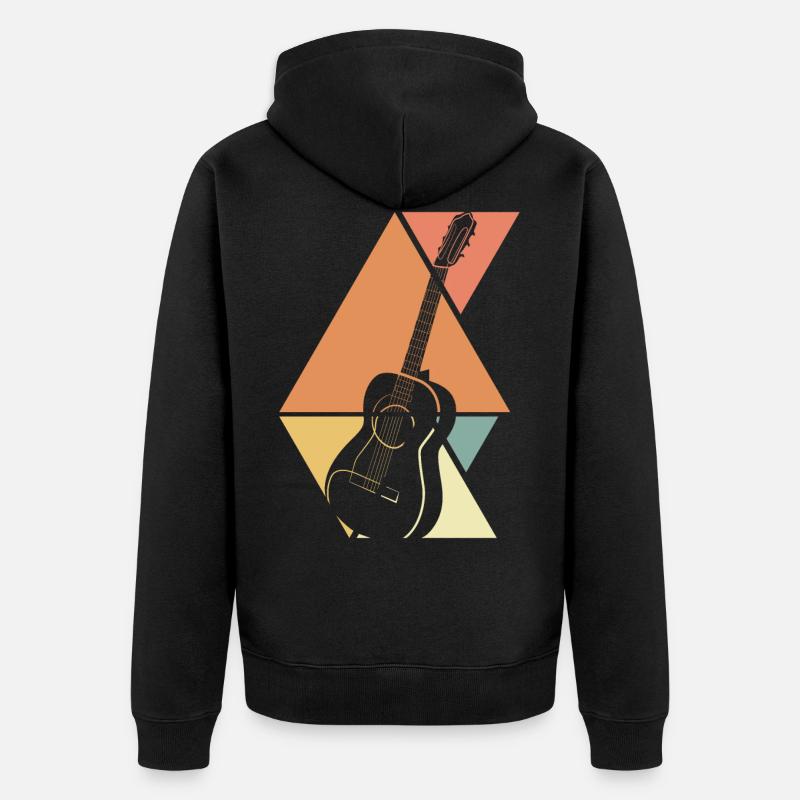 GItarre - Veste à capuche bio Premium Unisexe - noir