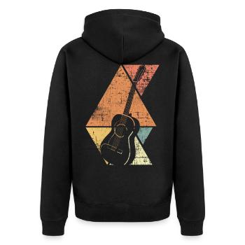 Guitare - Veste à capuche bio Premium Unisexe - noir - Dos - Nico (187cm)