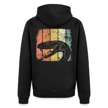 Serpent - Veste à capuche bio Premium Unisexe - noir - Dos - Nico (187cm)