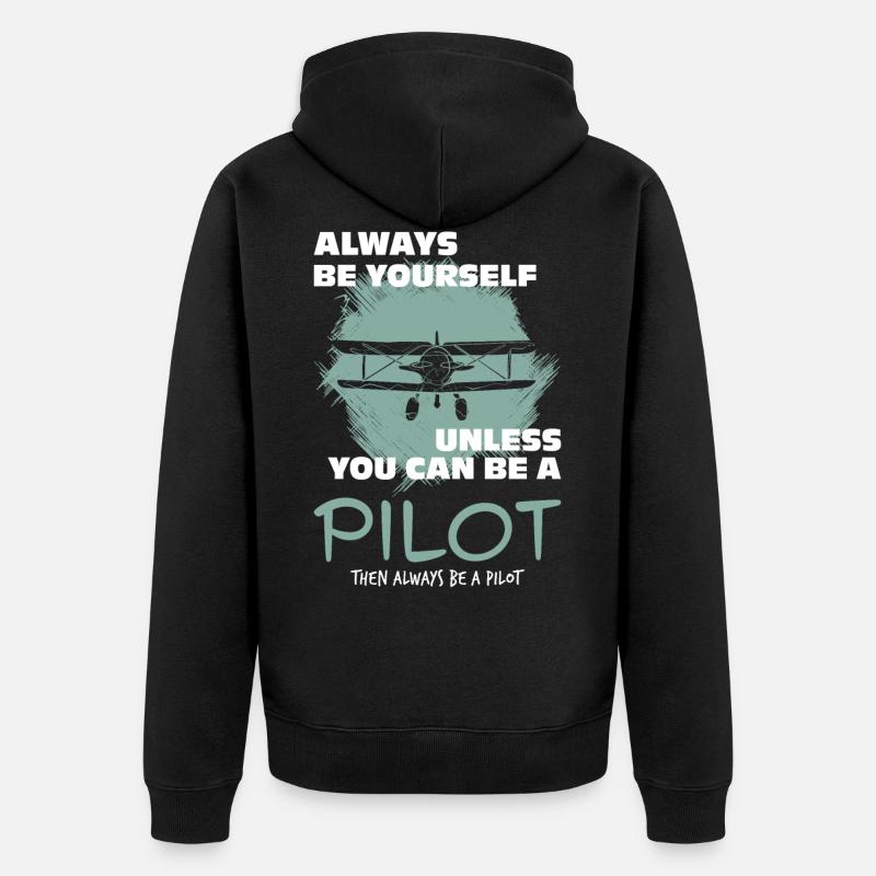 Pilote - Veste à capuche bio Premium Unisexe - noir