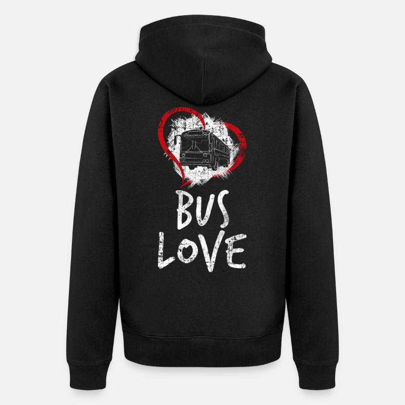 Bus - Veste à capuche bio Premium Unisexe - noir