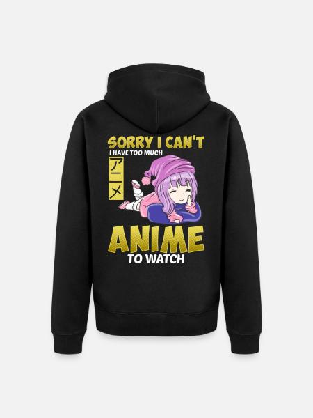 Anime Japan Comic Cartoon - Unisex Premium Bio Zip Hoodie - Schwarz