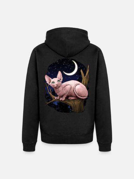 Sphynx - Veste à capuche bio Premium Unisexe - noir
