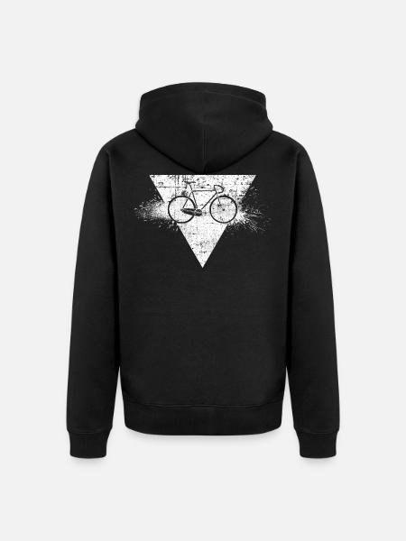 Racer - Unisex Premium Organic Zip Hoodie - black