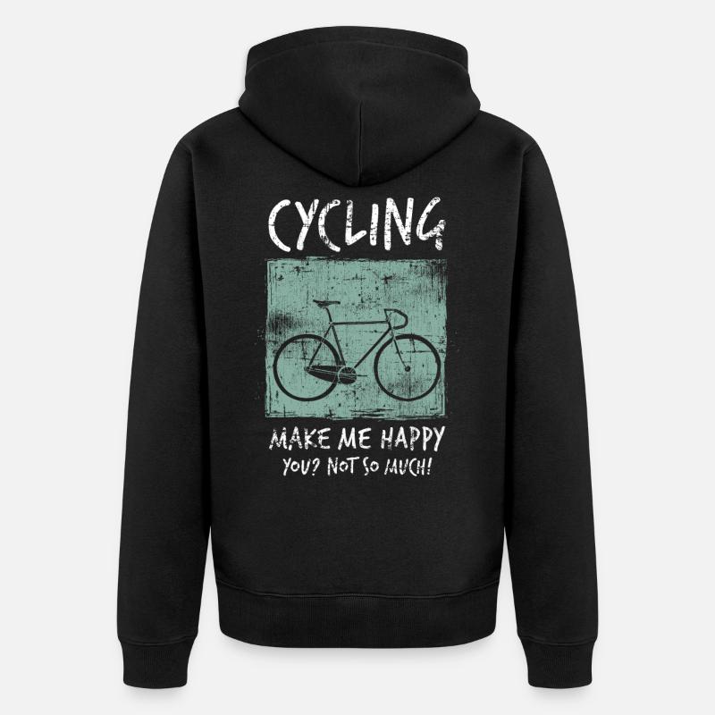 Vélo de course - Veste à capuche bio Premium Unisexe - noir